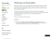 Tablet Screenshot of paramiko.org